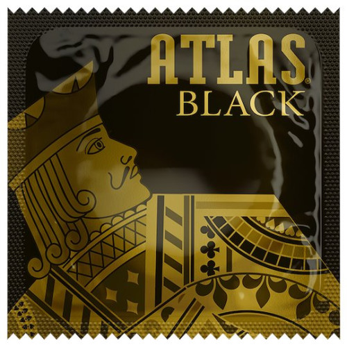 Atlas Black — повністю чорні презервативи класичного розміру для елегантності та надійного захисту