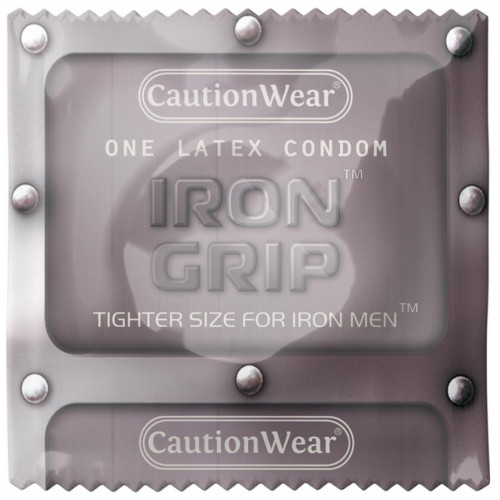 Caution Wear Iron Grip — тісні презервативи (snugger fit 49 мм) для максимального комфорту