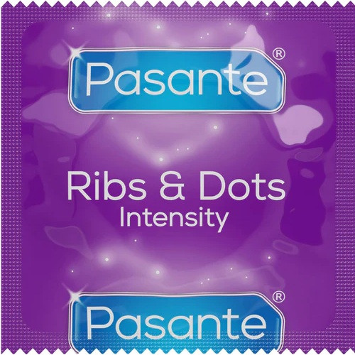 Pasante Ribs and Dots Intensity — презервативи з ребрами та крапками для незабутнього задоволення