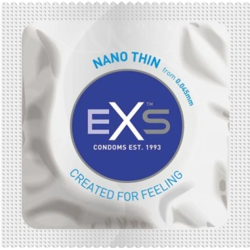 EXS Nano Thin — ультра-тонкі презервативи 0.045 мм для максимальної чуттєвості та природних відчуттів без компромісів