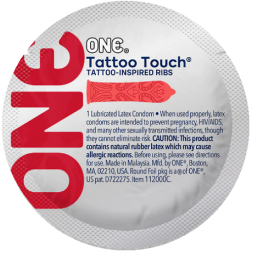 ONE Tattoo Touch — перші в світі презервативи з тату - ребрами для яскравої стимуляції та незабутніх відчуттів