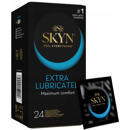 SKYN Extra Lubricated 24 шт. – більше змазки для максимального комфорту