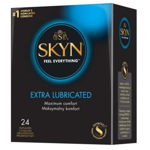 SKYN Extra Lubricated 24 шт. – більше змазки для максимального комфорту