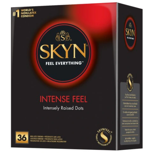 Презервативи SKYN Intense Feel 36 шт. - безлатексні з крапковим рельєфом